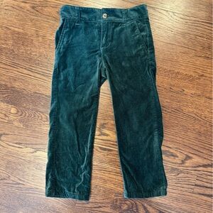 Janie and Jack Green Velvet Pants